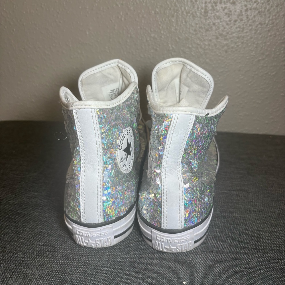 Converse Chucks Silver Sequins Sequins Sequins Ch… - image 4